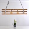 Mallard Pendant Light Light wood, silver, 4-light sources