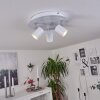 Chennai Ceiling Light LED chrome, white, 3-light sources