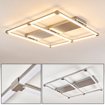 Beken Ceiling Light LED matt nickel, 1-light source