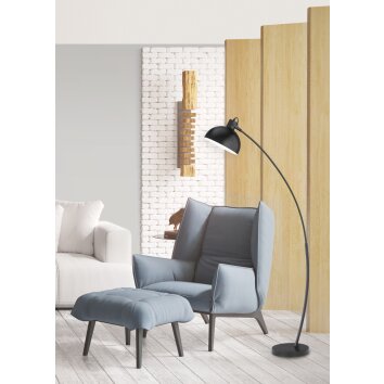 Reality RECIFE floor lamp black, 1-light source