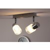 Brilliant LED ceiling spotlight chrome, white, 2-light sources