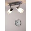 Brilliant LED ceiling spotlight chrome, white, 2-light sources