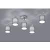 Trio-Leuchten Garda Ceiling Light matt nickel, 5-light sources