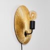 Calcasieu Wall Light black-gold, 1-light source