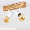 Barbengo Ceiling Light Light wood, white, 2-light sources