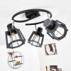 RIETI Ceiling Light black, 3-light sources