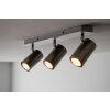 Trio 8024 ceiling light stainless steel, matt nickel, 3-light sources