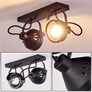 RAHWAY Ceiling Light black, 2-light sources