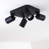 Kullaberg Ceiling Light black, 4-light sources
