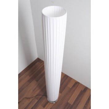 Globo Bailey floor lamp chrome, 2-light sources