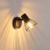 Wall Light Holbol black, 1-light source