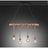 Pendant Light Leuchten Direkt ROPE brown, Light wood, black, 4-light sources