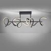 Leuchten-Direkt CURLS Ceiling Light LED black, 3-light sources