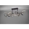 Leuchten-Direkt CURLS Ceiling Light LED black, 3-light sources