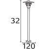 Nordlux LØNSTRUP outdoor floor lamp black, 1-light source