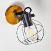 Sundsvall Wall Light Dark wood, black, 1-light source