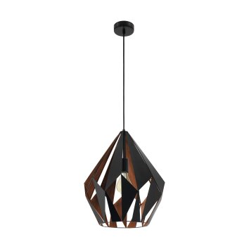 Eglo CARLTON pendant light copper, black, 1-light source
