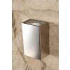 Lcd outdoor wall light LED stainless steel, 2-light sources