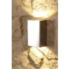 Lcd outdoor wall light LED stainless steel, 2-light sources