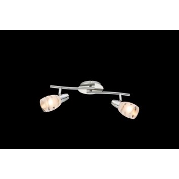 Globo ceiling spotlight chrome, 2-light sources