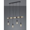Pendant Light Reality BRODY black, 4-light sources