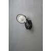Konstsmide PRATO wall light LED black, 1-light source, Motion sensor