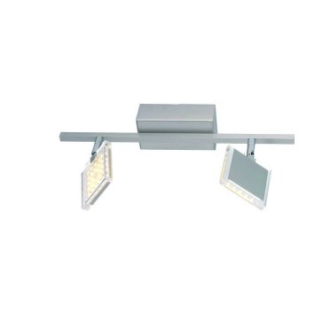 Paul Neuhaus FUTURA Ceiling Light LED stainless steel, 2-light sources