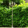 Antibes Lamp Post brown, gold, 3-light sources