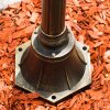 Antibes Lamp Post brown, gold, 3-light sources