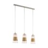 Eglo BURNHAM Pendant Light matt nickel, 3-light sources