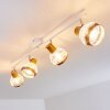 Bariloche Ceiling Light chrome, white, 4-light sources
