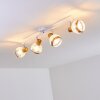 Bariloche Ceiling Light chrome, white, 4-light sources