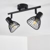 HOLBOL Ceiling Light black, 2-light sources