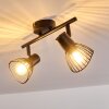 HOLBOL Ceiling Light black, 2-light sources