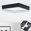 KRAGOS Ceiling Light LED black, white, 1-light source