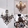 Chandelier Delhi black, transparent, clear, 5-light sources