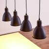 TIMOLA Pendant Light black, white, 4-light sources