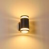 MACOUPIN Outdoor Wall Light black, 2-light sources