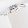 GIMDALEN Ceiling light LED matt nickel, 1-light source, Remote control