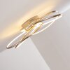 GIMDALEN Ceiling light LED matt nickel, 1-light source, Remote control