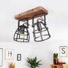 HAERVEJ Ceiling Light Dark wood, black, 2-light sources