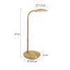 Steinhauer ZENITH Table Lamp LED brass, 1-light source