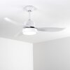 Doha ceiling fan LED white, 1-light source, Remote control