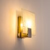 eckig wall light stainless steel, white, 1-light source
