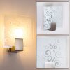 eckig wall light stainless steel, white, 1-light source