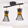 Ayen Ceiling Light black-gold, 2-light sources