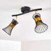 Ayen Ceiling Light black-gold, 2-light sources