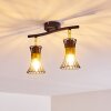 Ayen Ceiling Light black-gold, 2-light sources