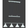 Trio 3751 pendant light stainless steel, matt nickel, 4-light sources