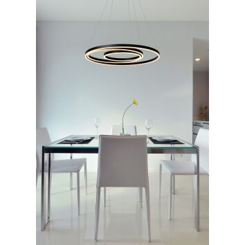 Lucide TRINITI Pendant Light LED black, 1-light source